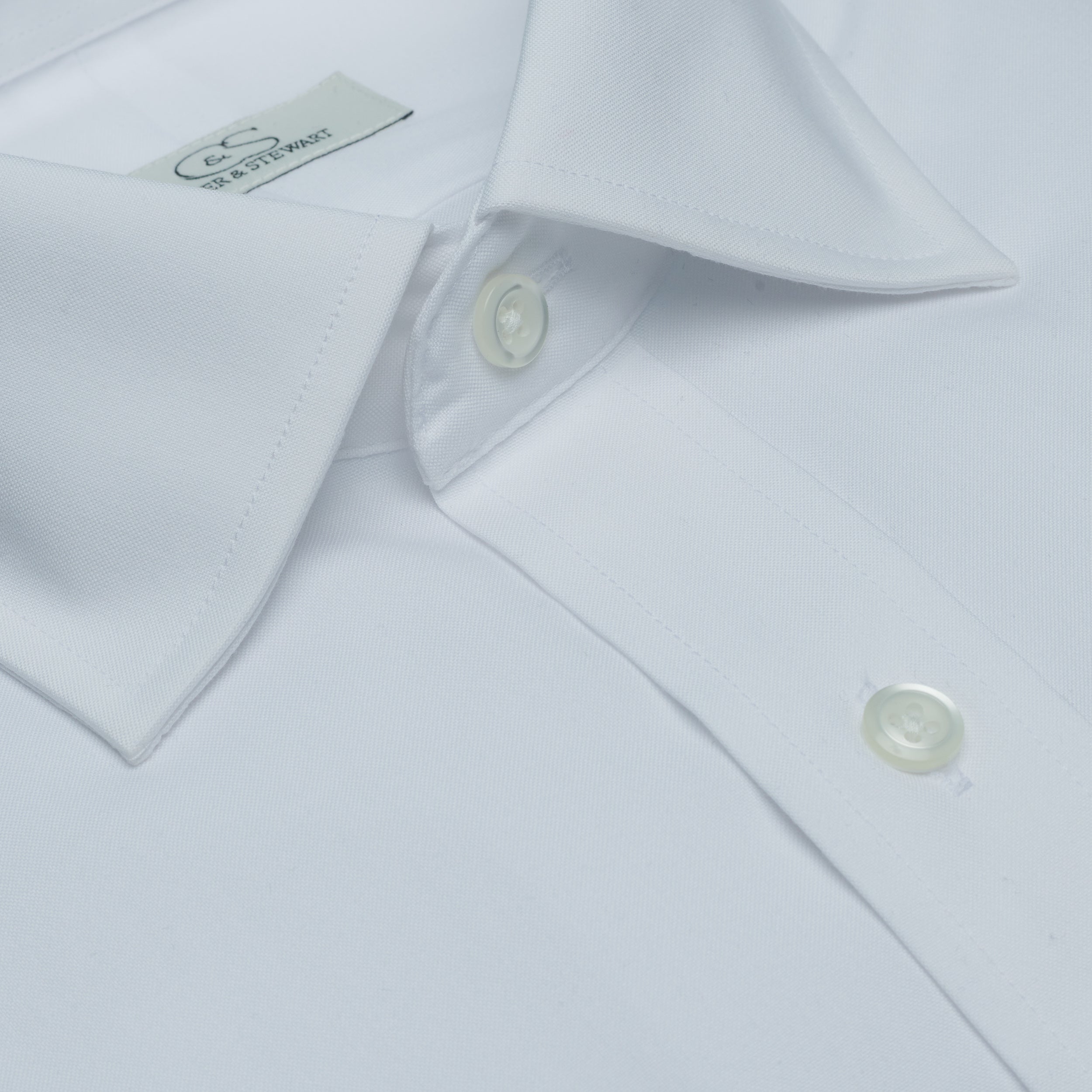 011 SC - White French Cuff Spread Collar