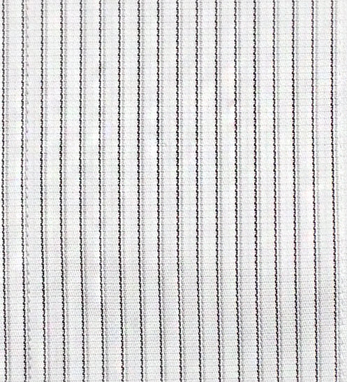 014 SC - Black Textured Stripe Spread Collar (95/5)