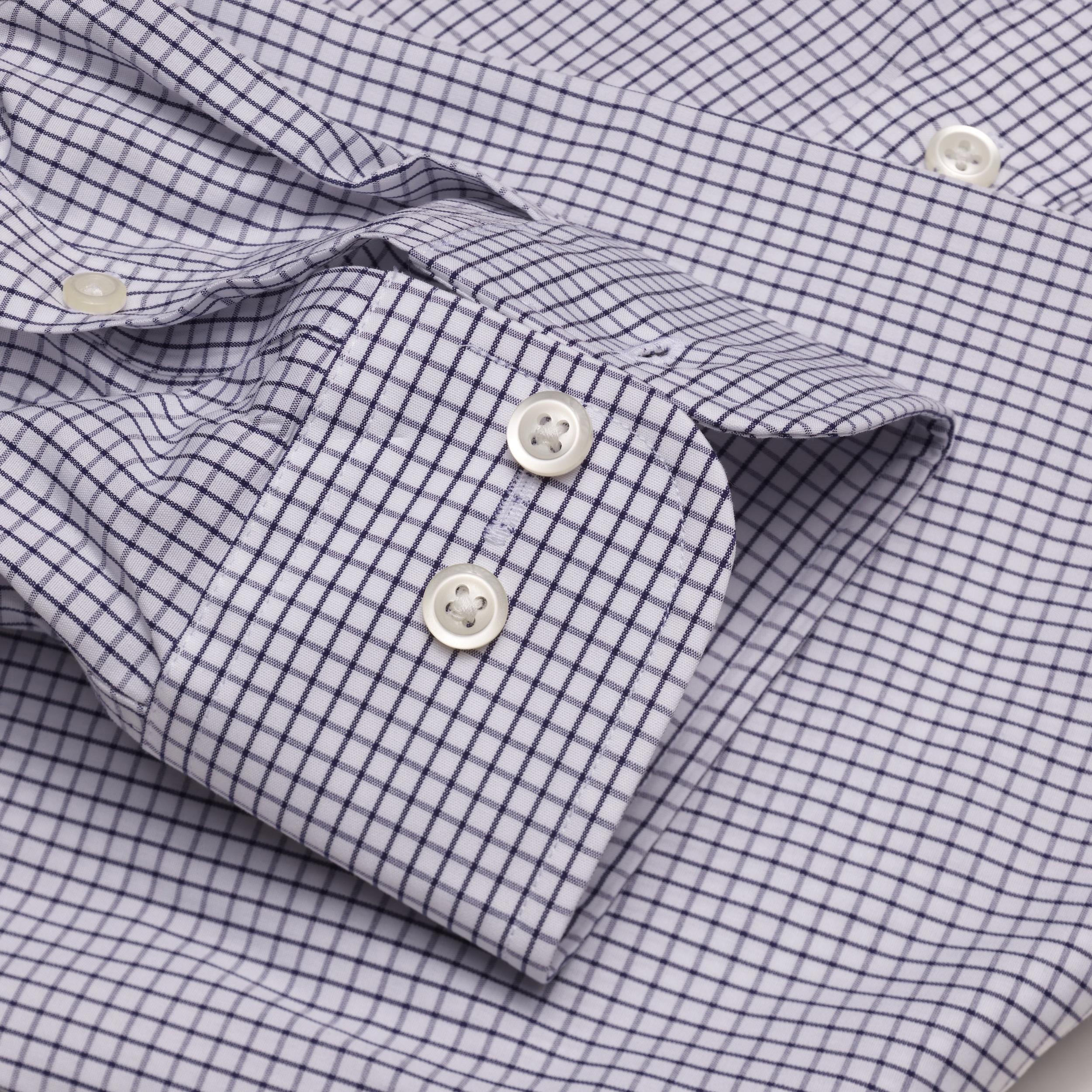 016 BD - Black Classic Check Button Down Collar