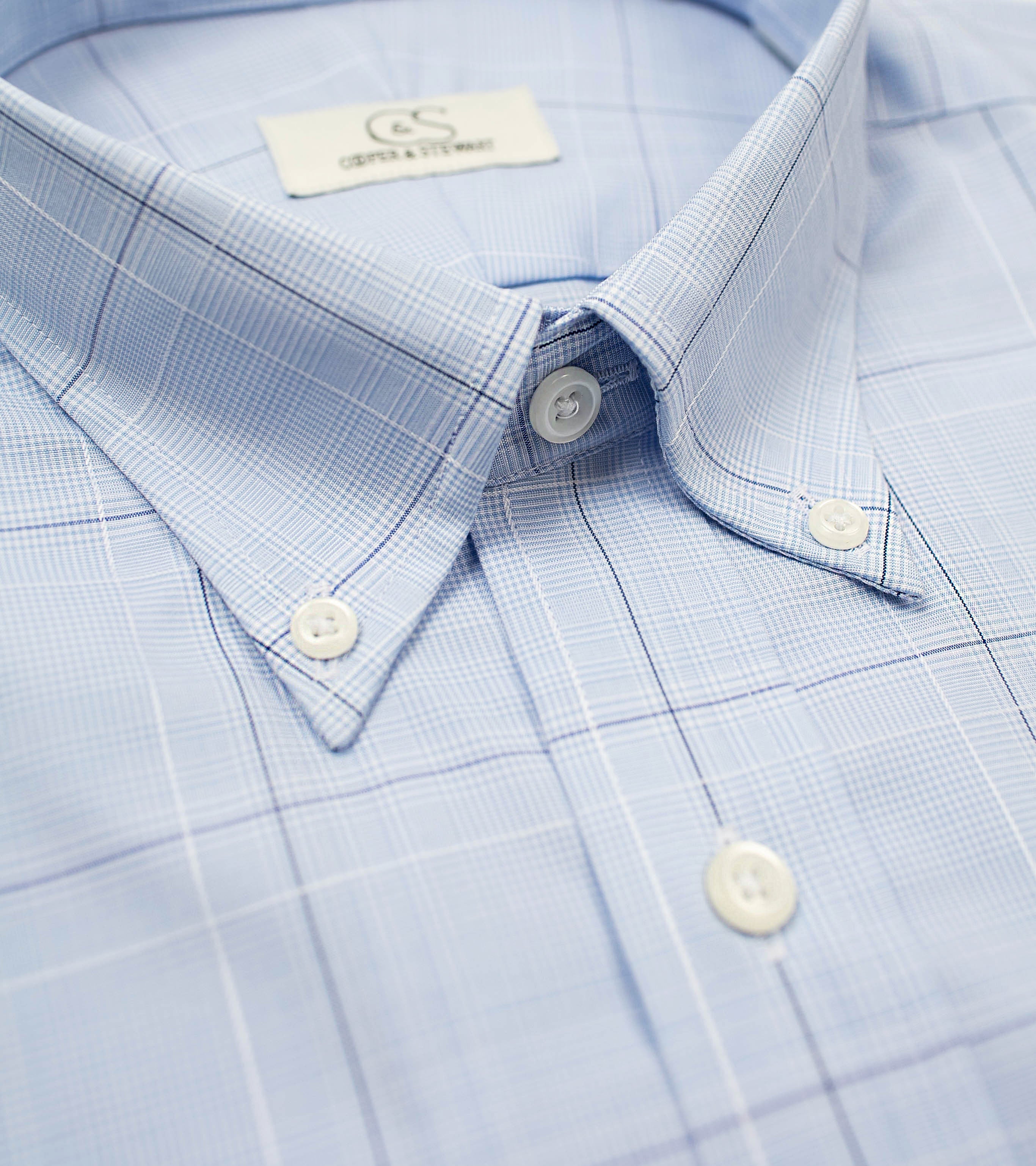 221 BD - C&S Blue Ground Square Box Check Classic BD