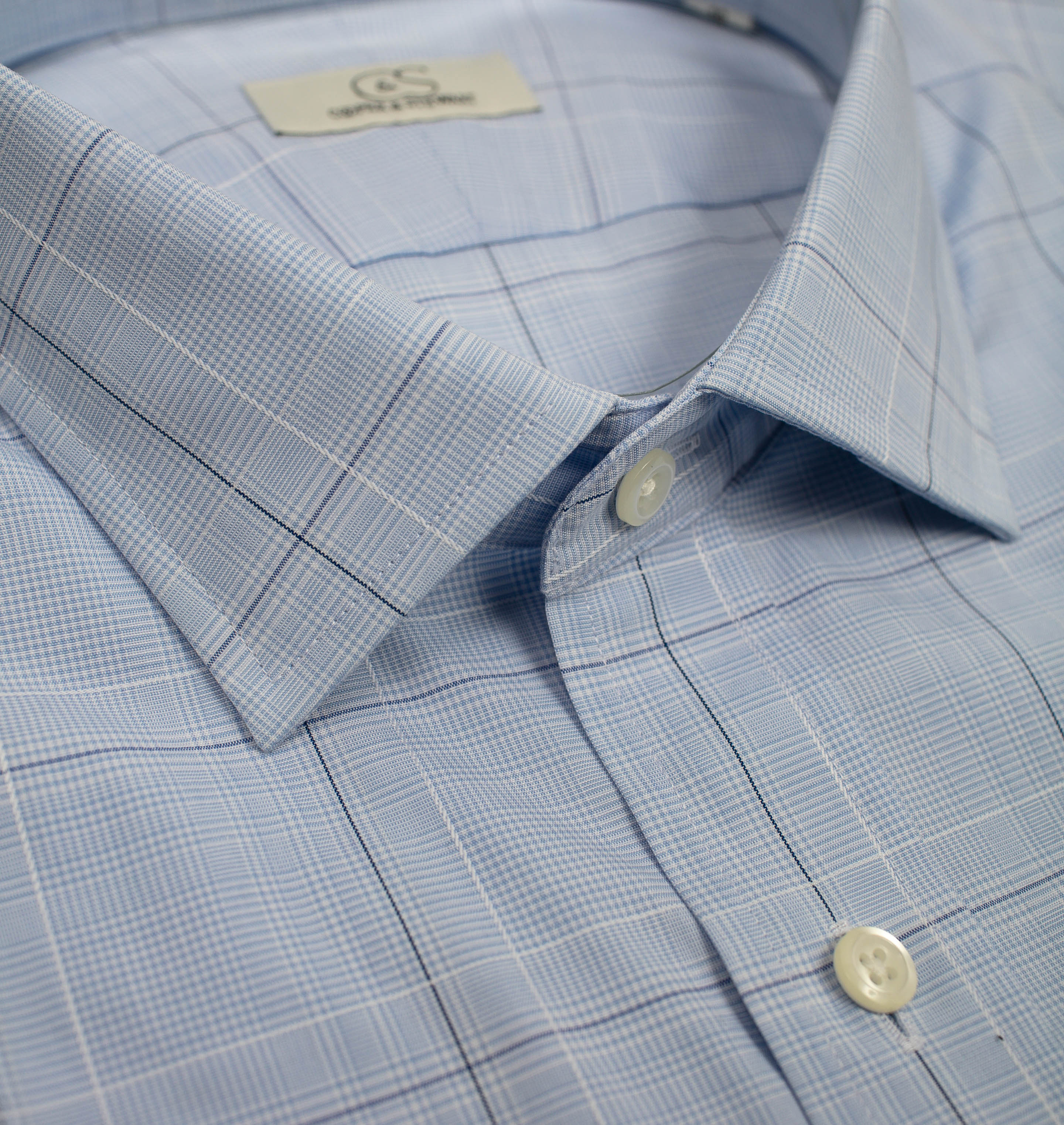 221 SC - C&S Blue Ground Square Box Check Classic SC