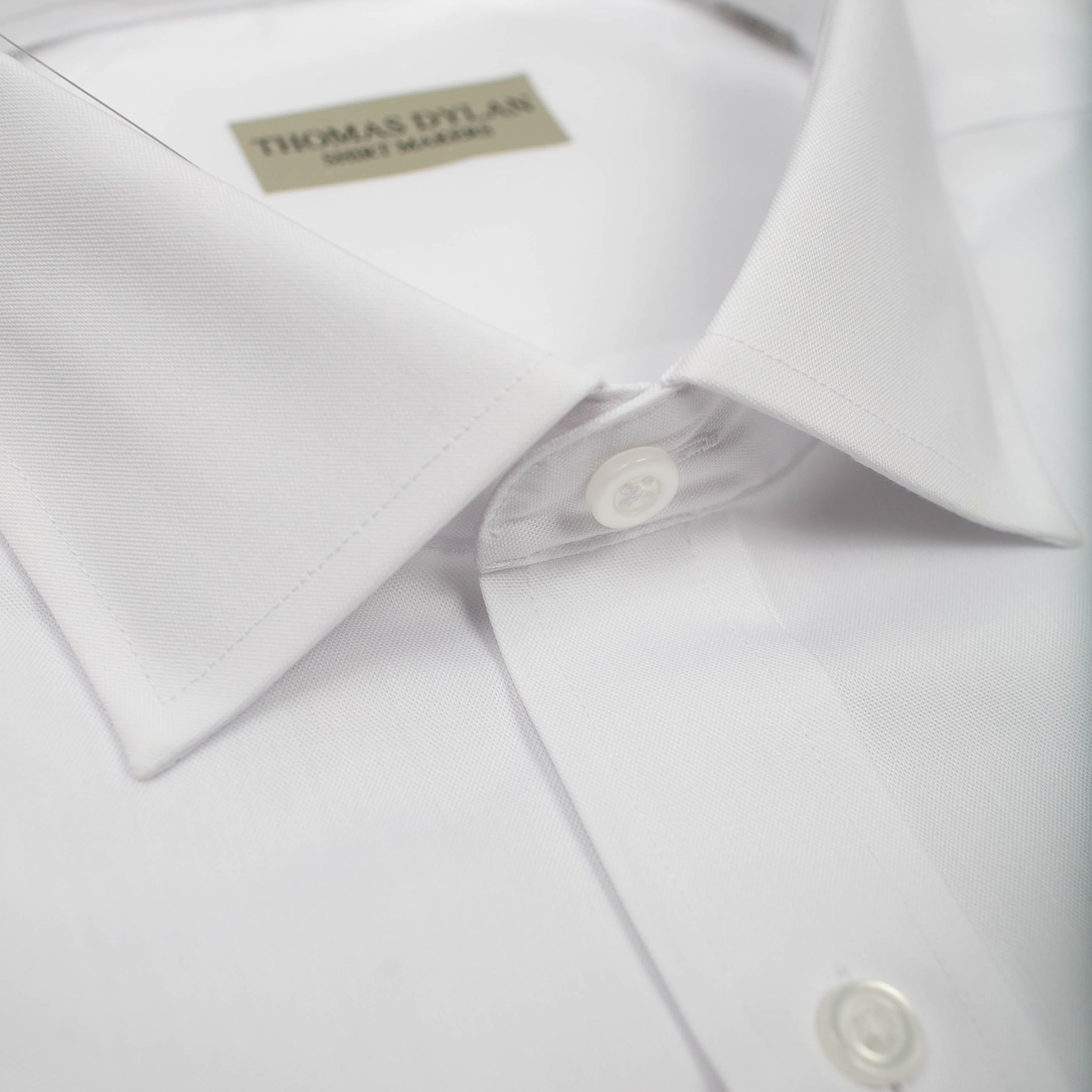 130 SC - Thomas Dylan White Spread Collar 130 SC - Thomas Dylan White Spread Collar