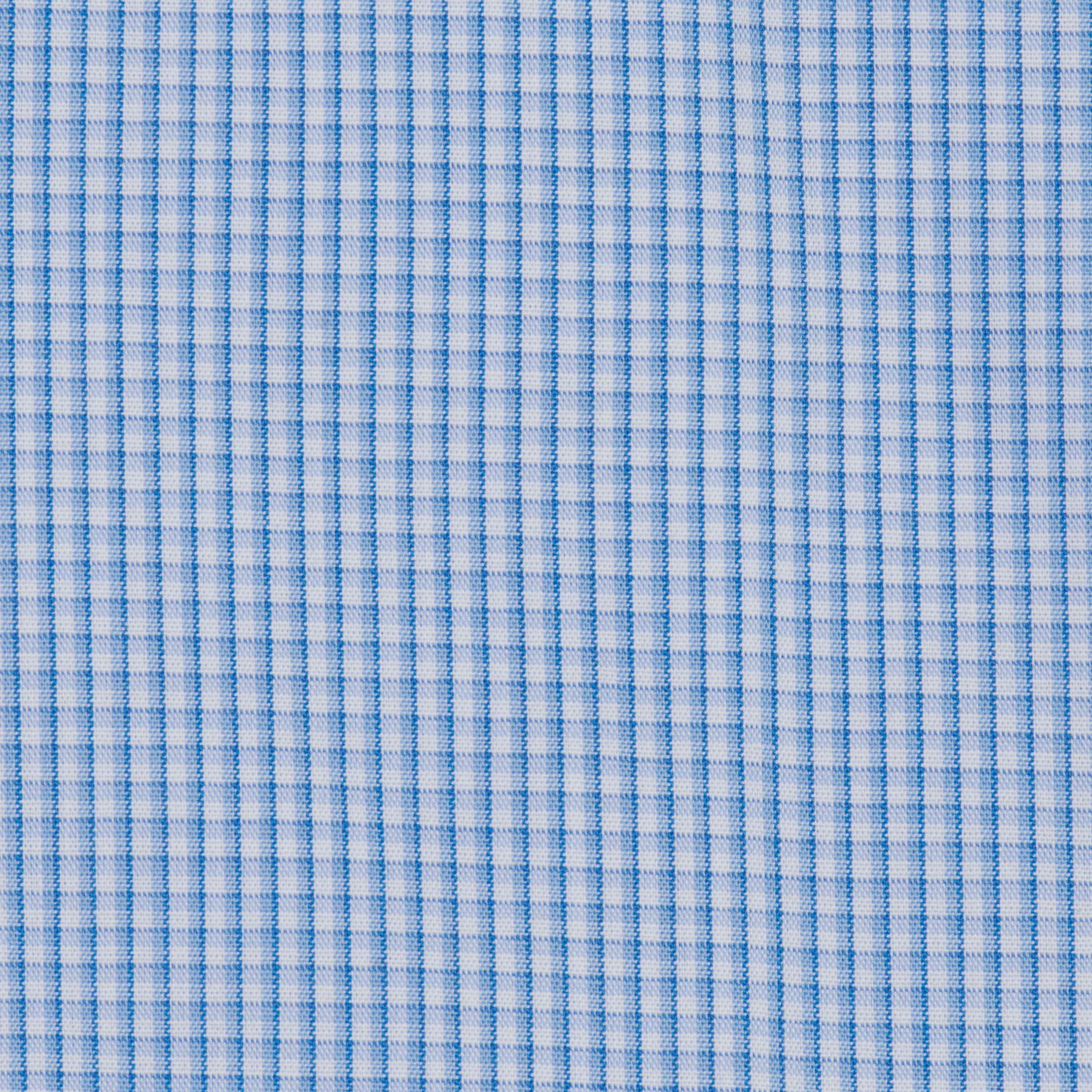 031 BD - Blue Varsity Check Button Down Collar