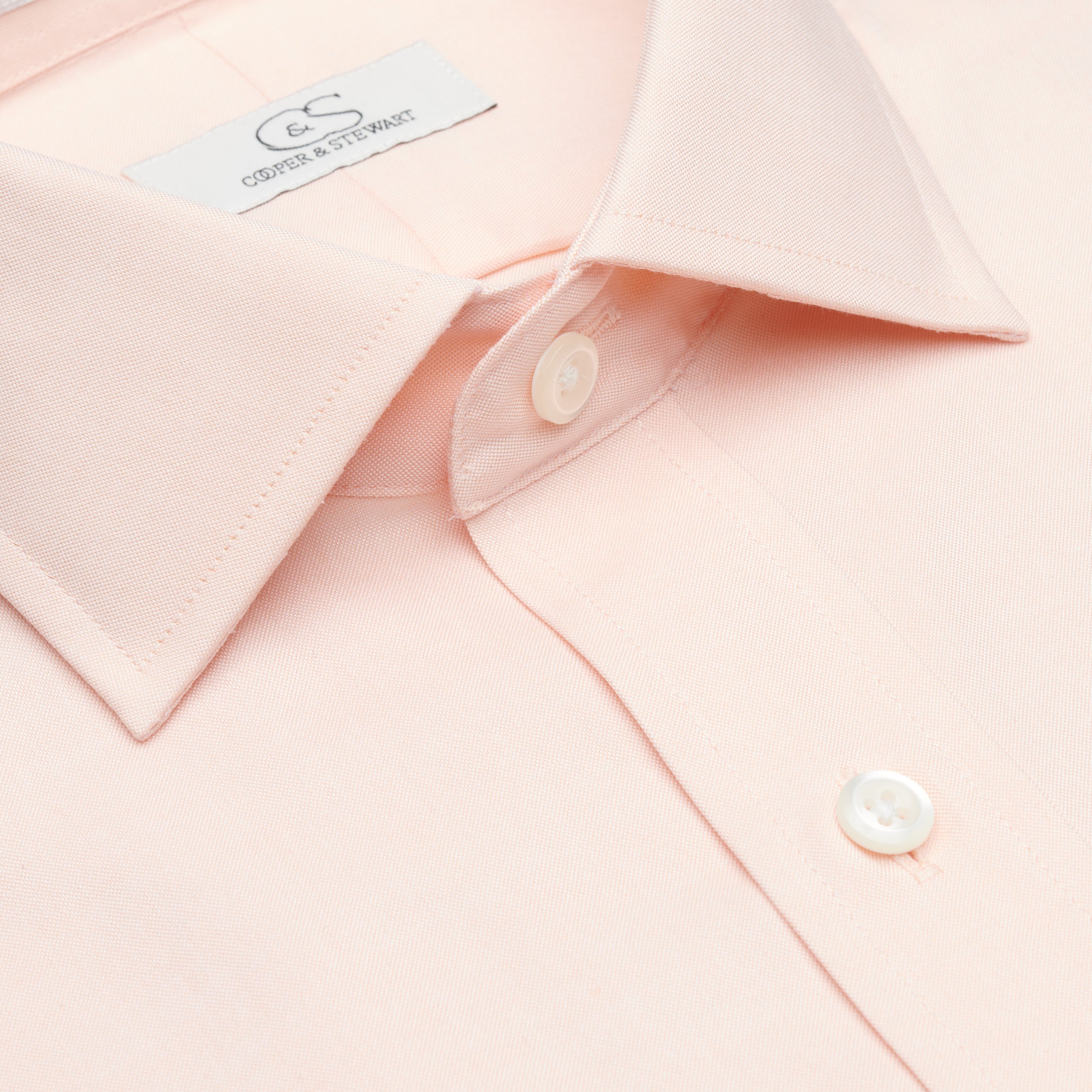 035 TF SC - Melon Tailored Fit Spread Collar