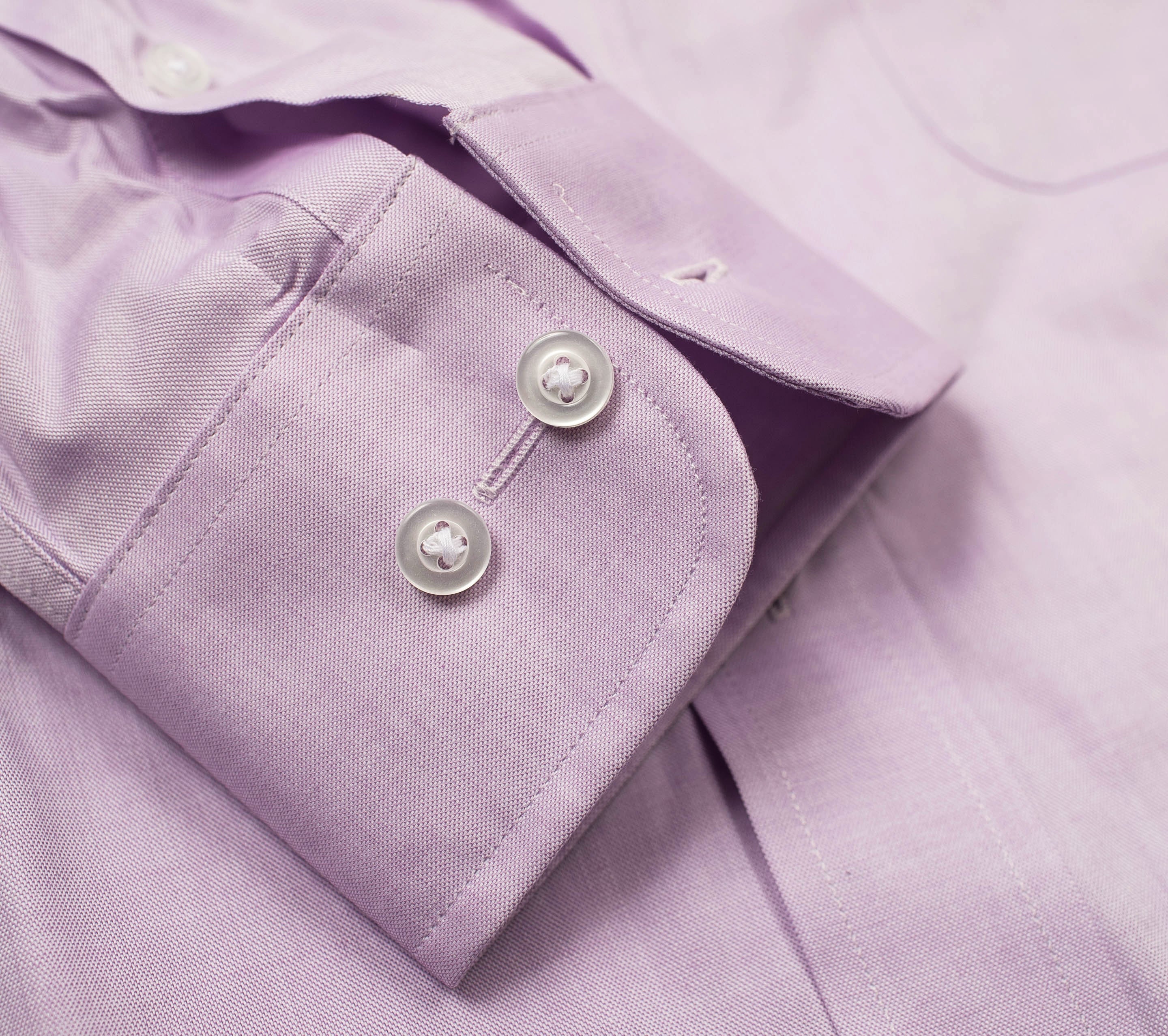 133 ZZ TF BD - Thomas Dylan Lavender Tailored Fit Button Down Collar