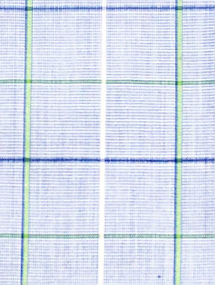 138 BD - Blue/Green Windowpane Button Down Collar