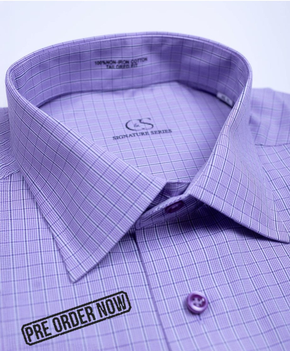 5006 CF SC - CF Lilac Box Spread Collar Signature Series( Arriving Spring 26)
