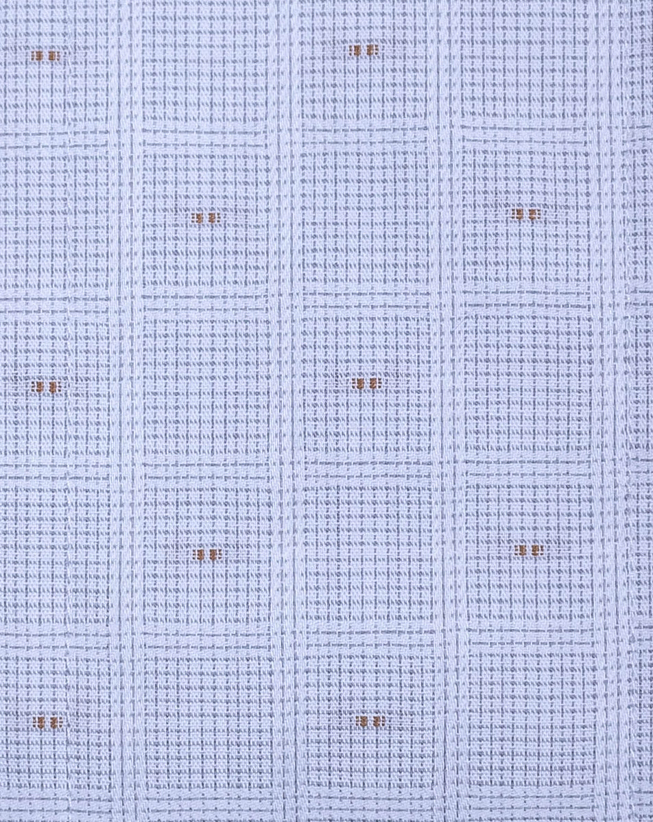 812 CF BD - Taupe Hidden Box Pane Button Down Collar