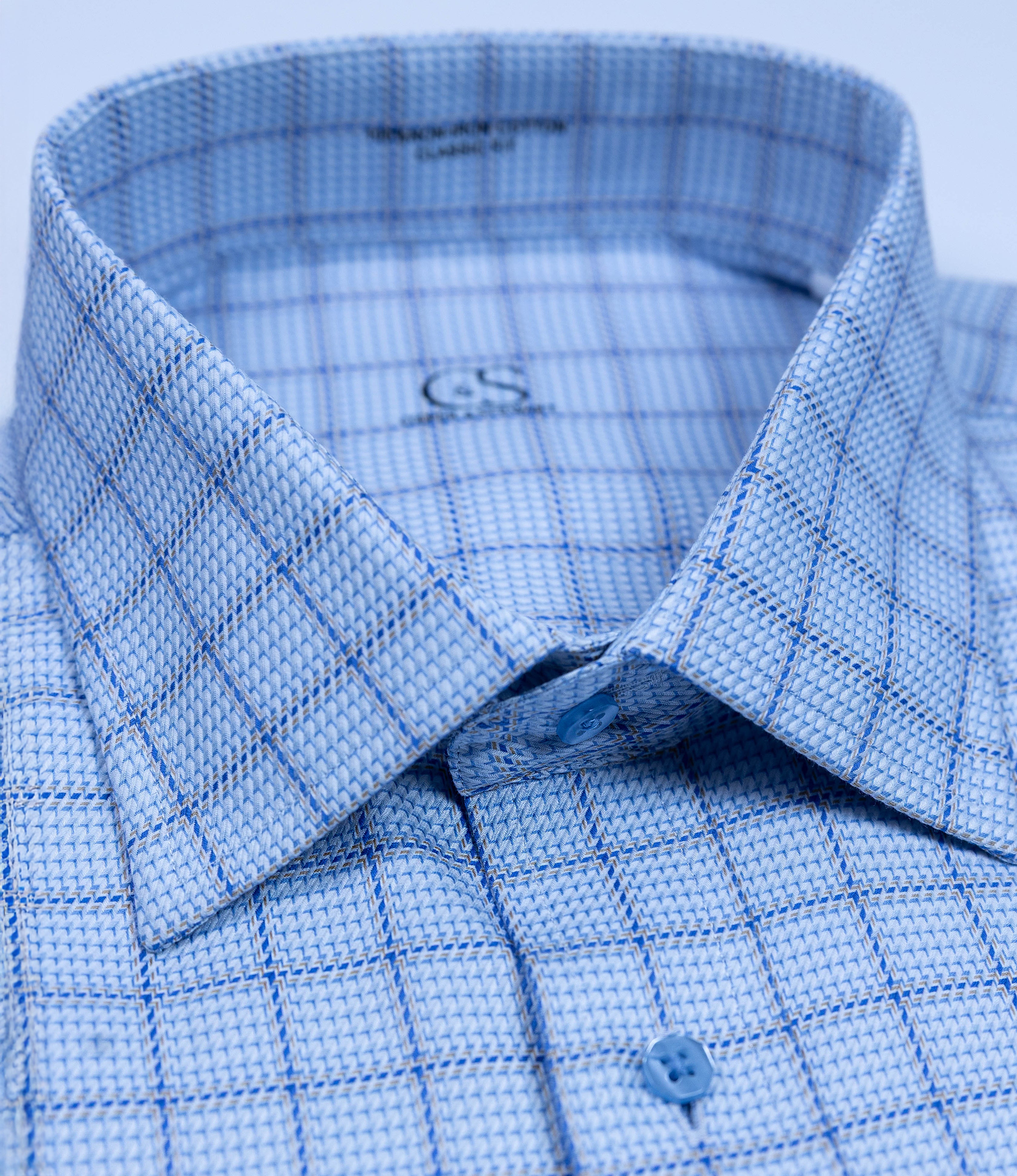 169 CF SC Soft Blue Houndstooth Track Window pane (Fall 2026)