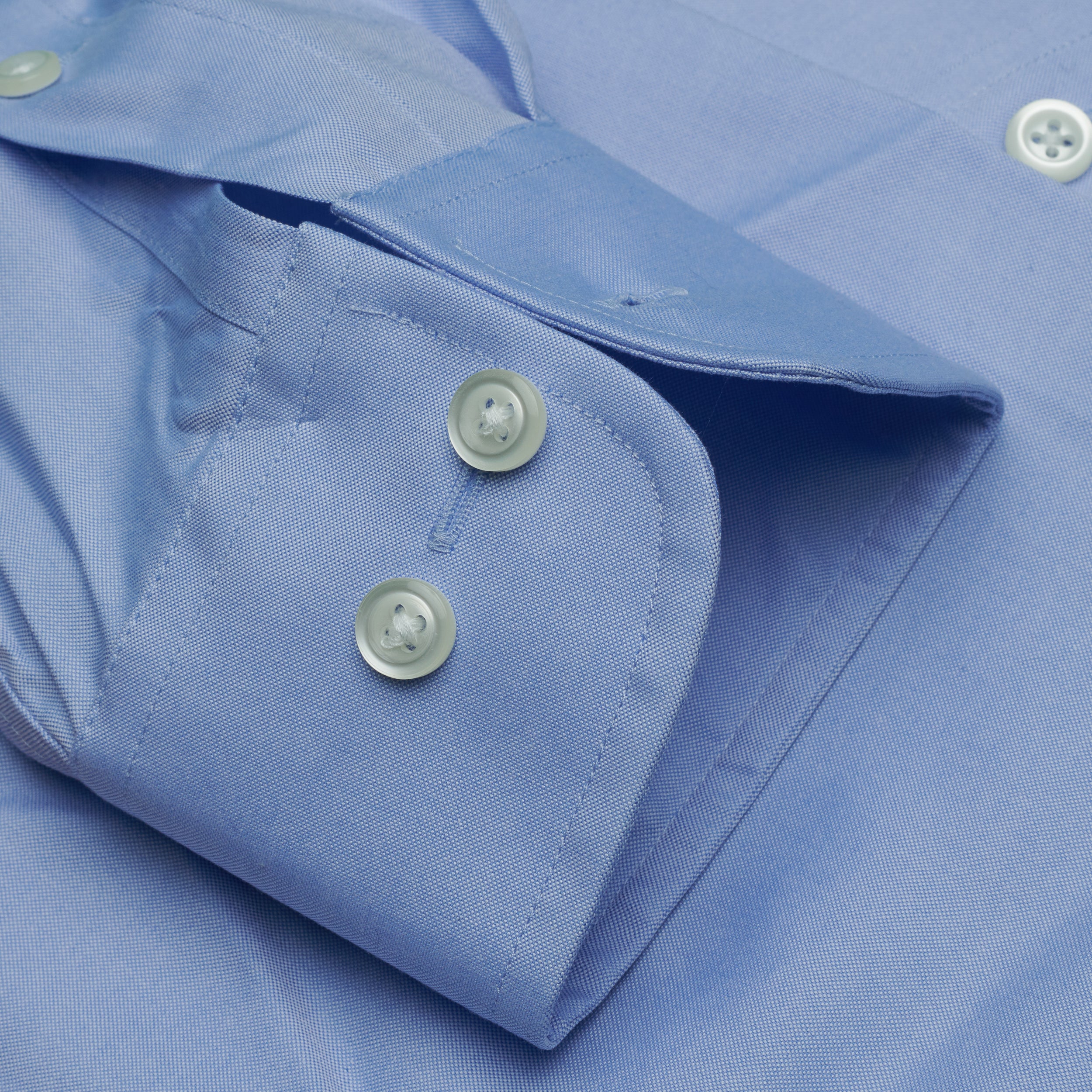 002 TF BD - Blue Tailored Fit Button Down Collar