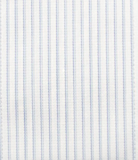 013 TF SC - Blue Textured Stripe Tailored Fit Spread Collar (95/5)