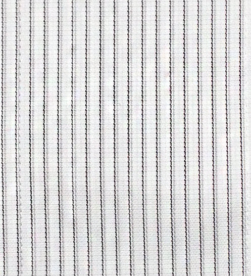 014 TF SC - Black Textured Stripe Tailored Fit Spread Collar (95/5)