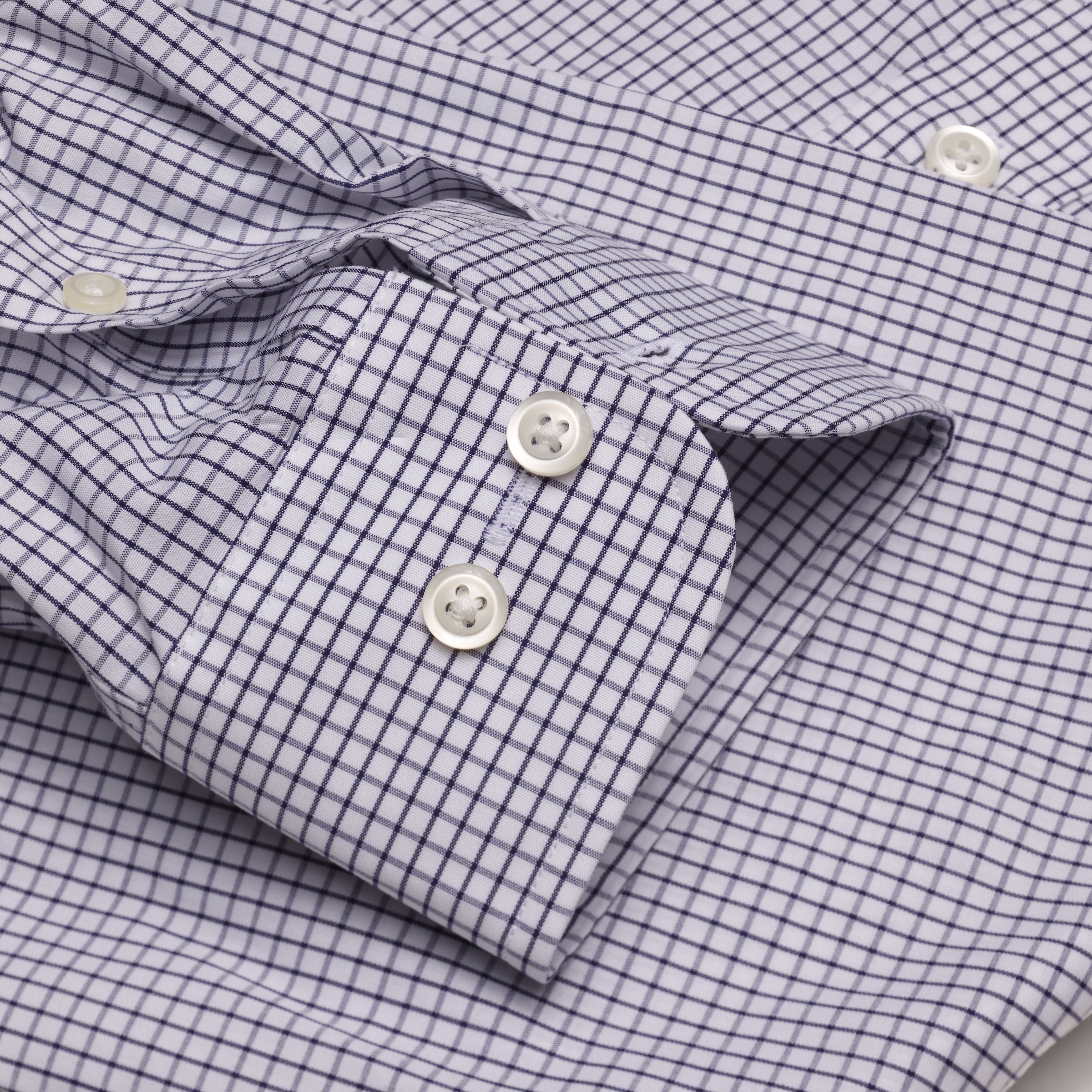 016 BD - Black Classic Check Button Down Collar