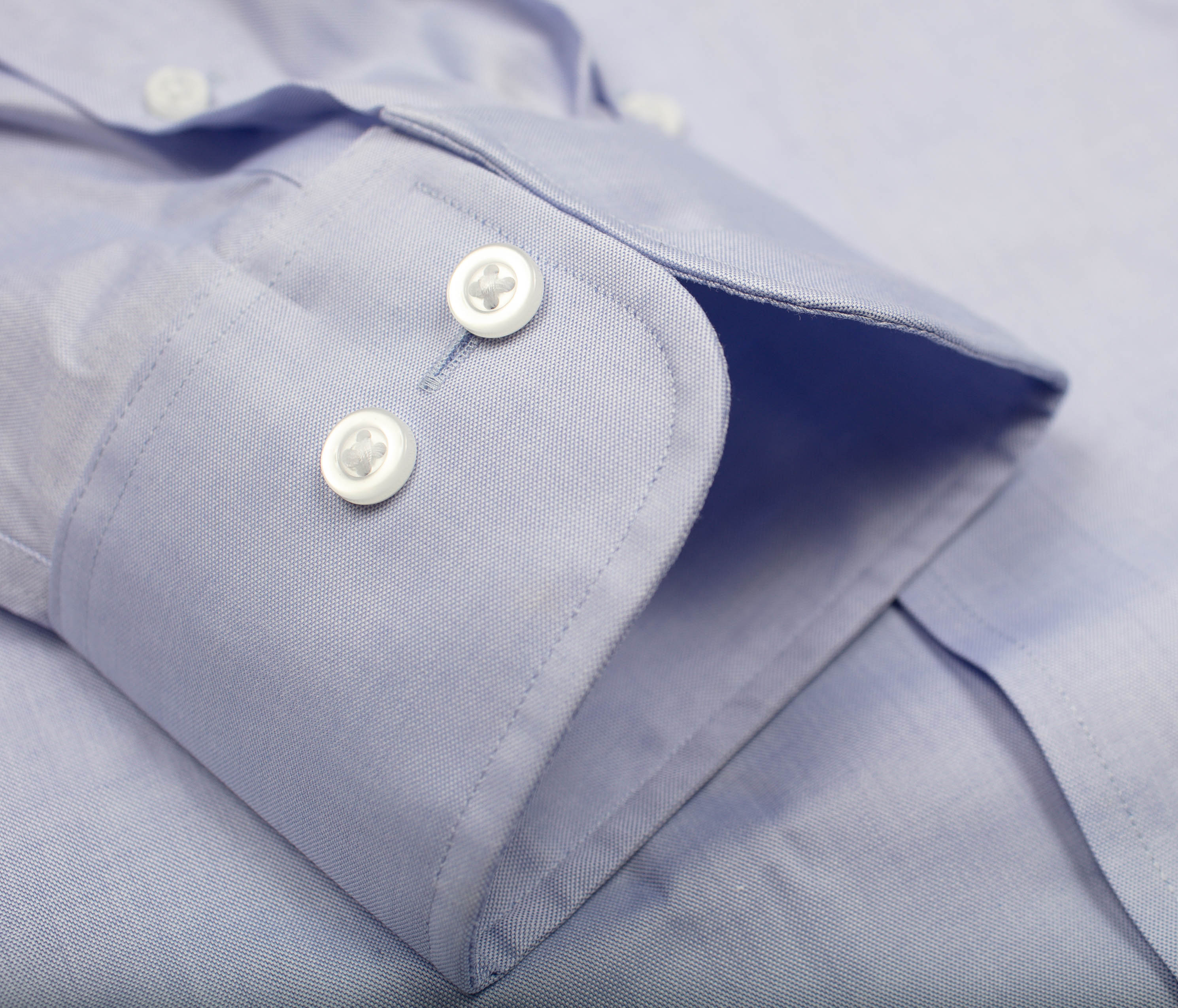 131 TF SC - Thomas Dylan Blue Tailored Fit Spread Collar