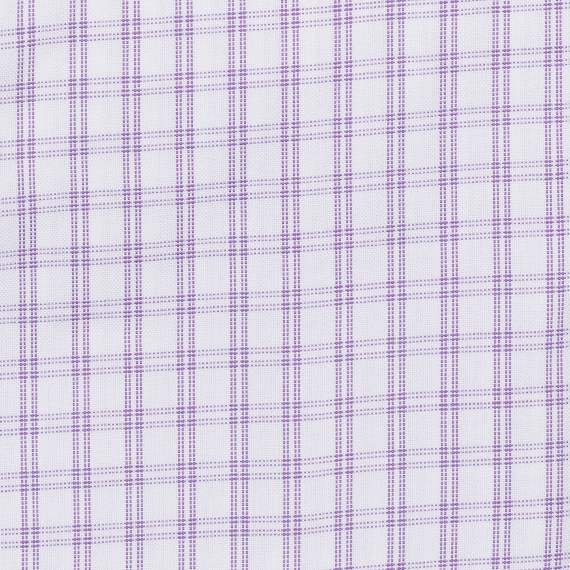 034 SC - Lavender Double Bar Check Spread Collar