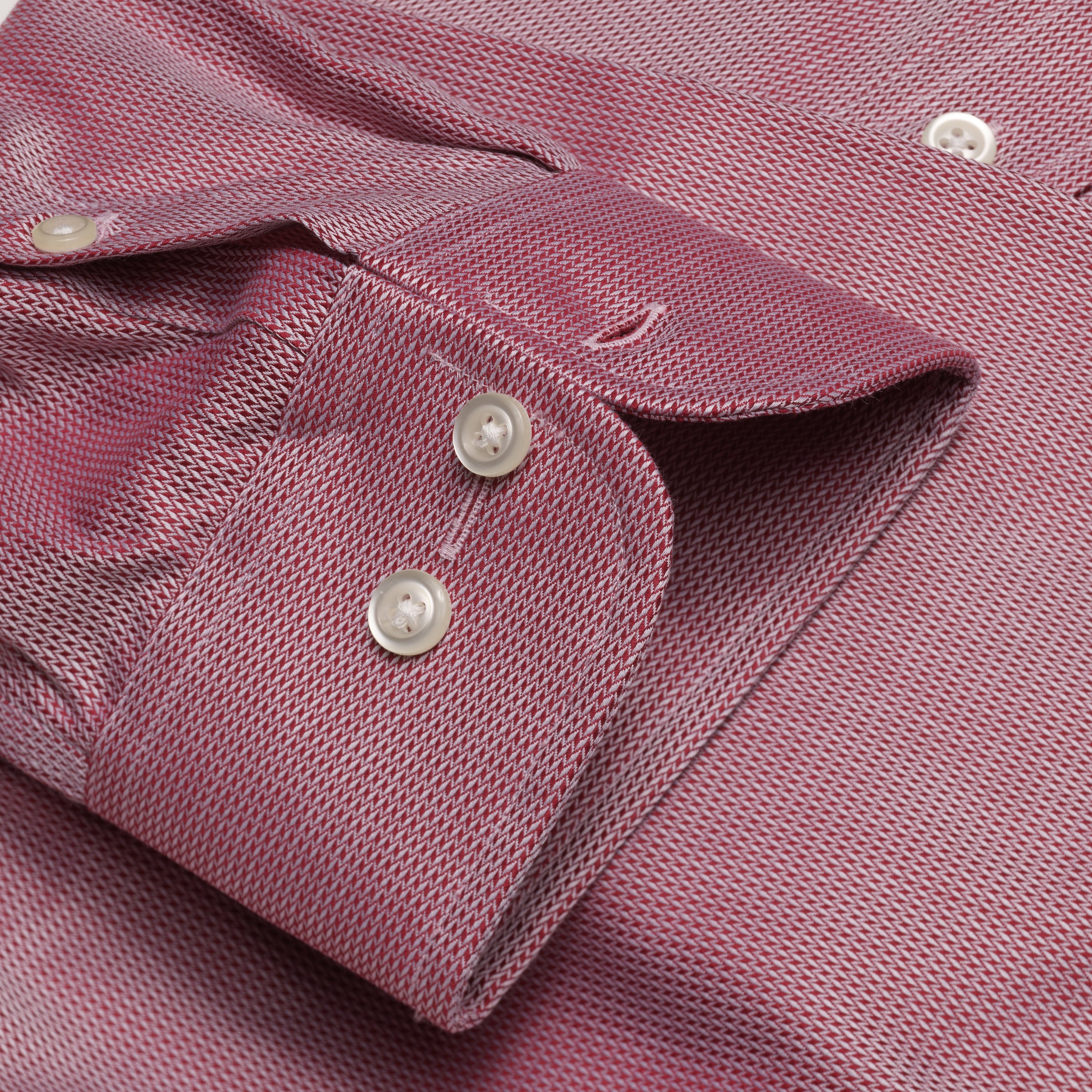 059 TF SC - Burgundy Tonal Dobby Tailored Fit Spread Collar