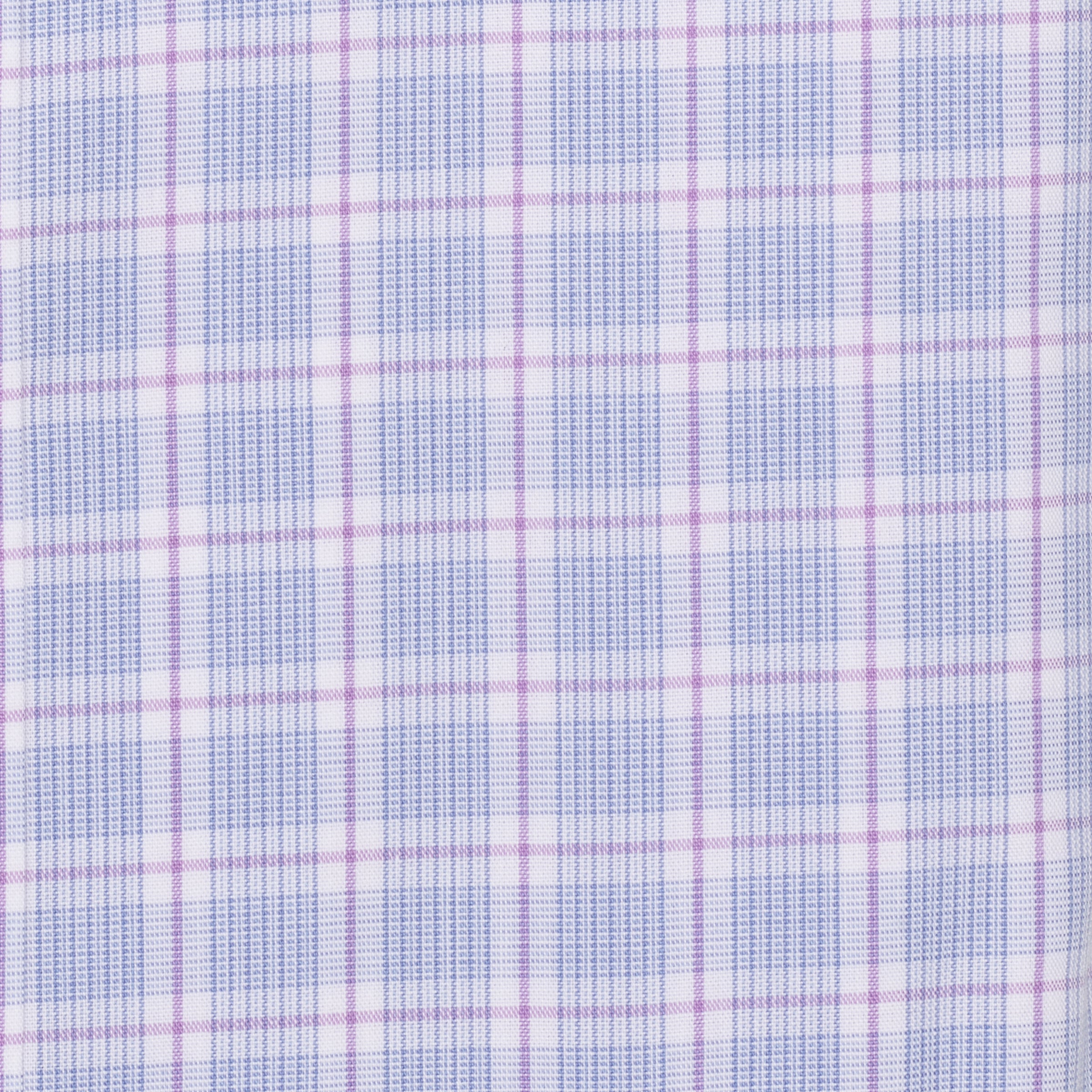 066 SC - Multi Track Plaid Spread Collar