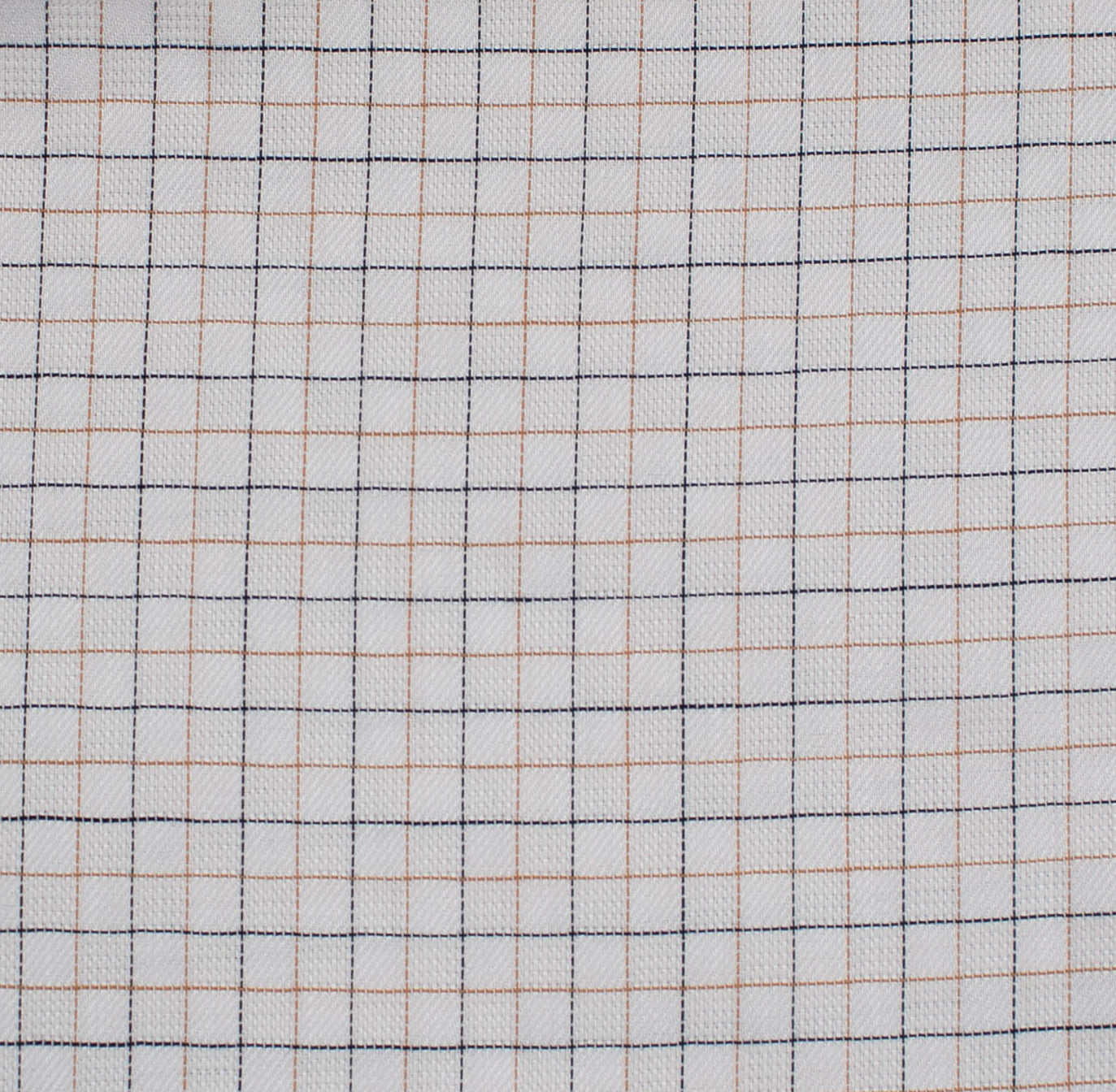 095 BD - Tan & Black Check on Dobby Button Down Collar (95/5)