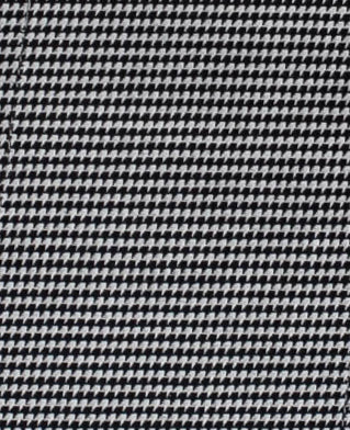 102 SC - Black & White Dobby Houndstooth Spread Collar