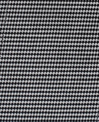 102 TF SC - Black & White Dobby Houndstooth Tailored Fit Spread Collar