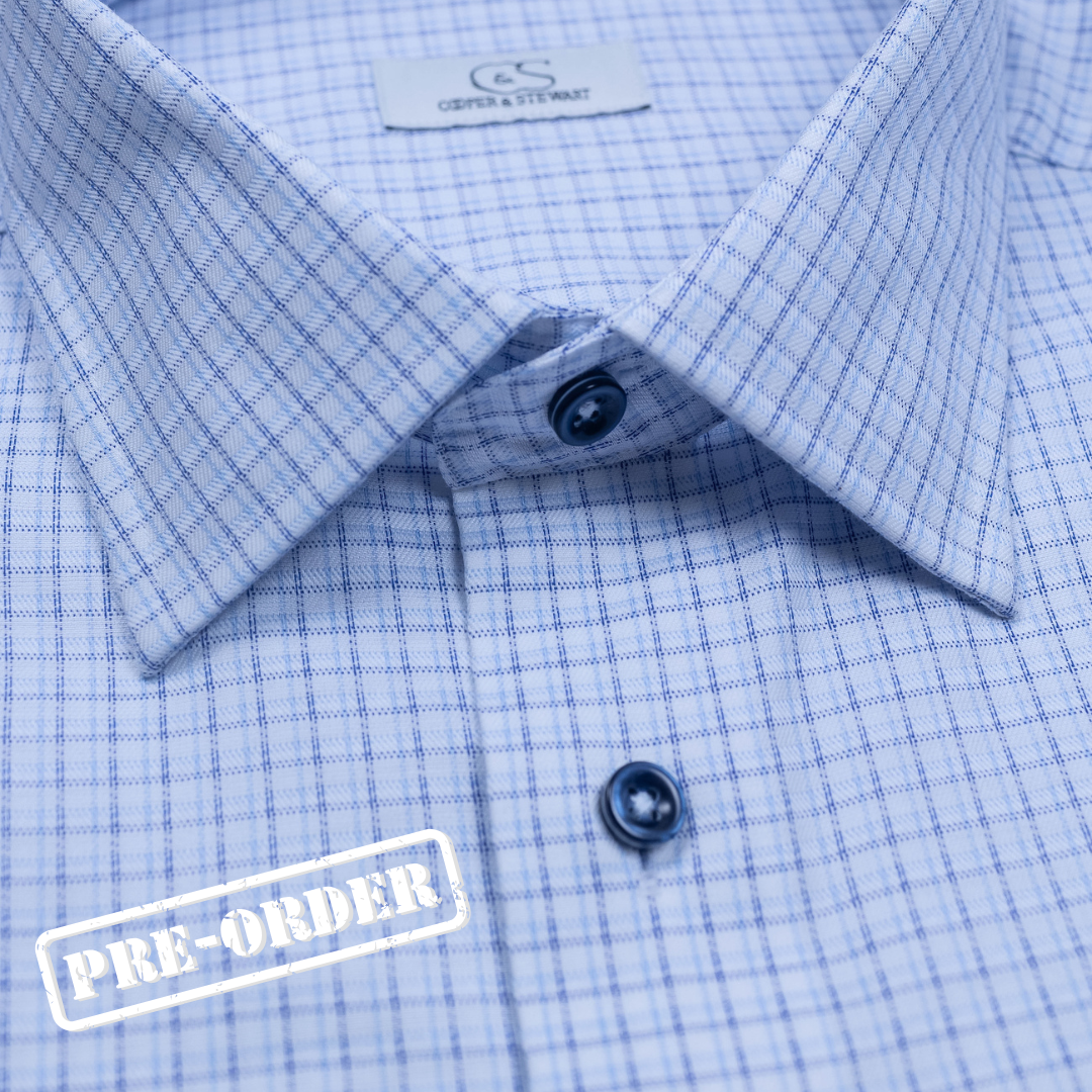 162 CF SC - FF Blue Multi Check SC (Arriving Fall 25)