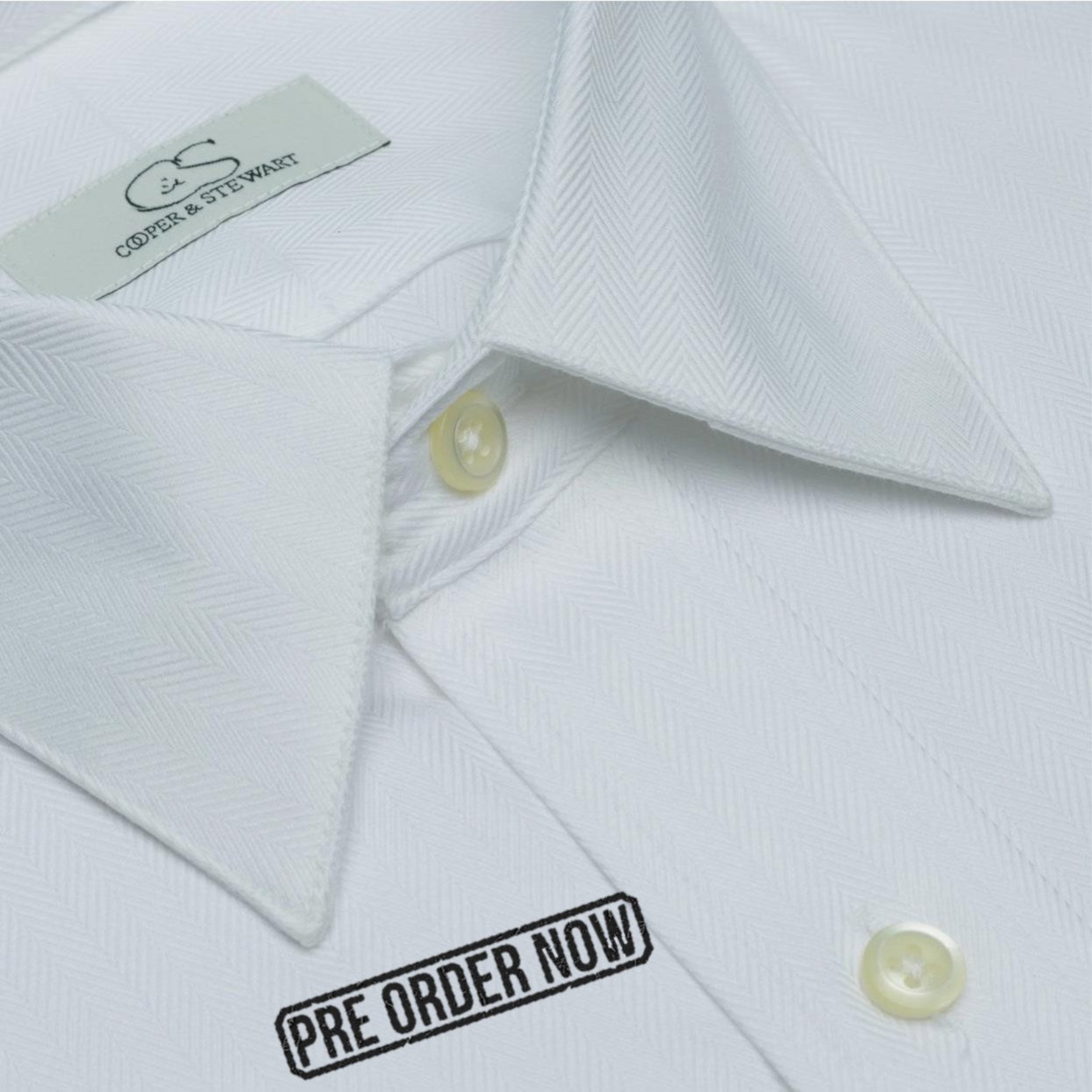208 TF SC - T FIT Herringbone White( Arriving Fall 25)