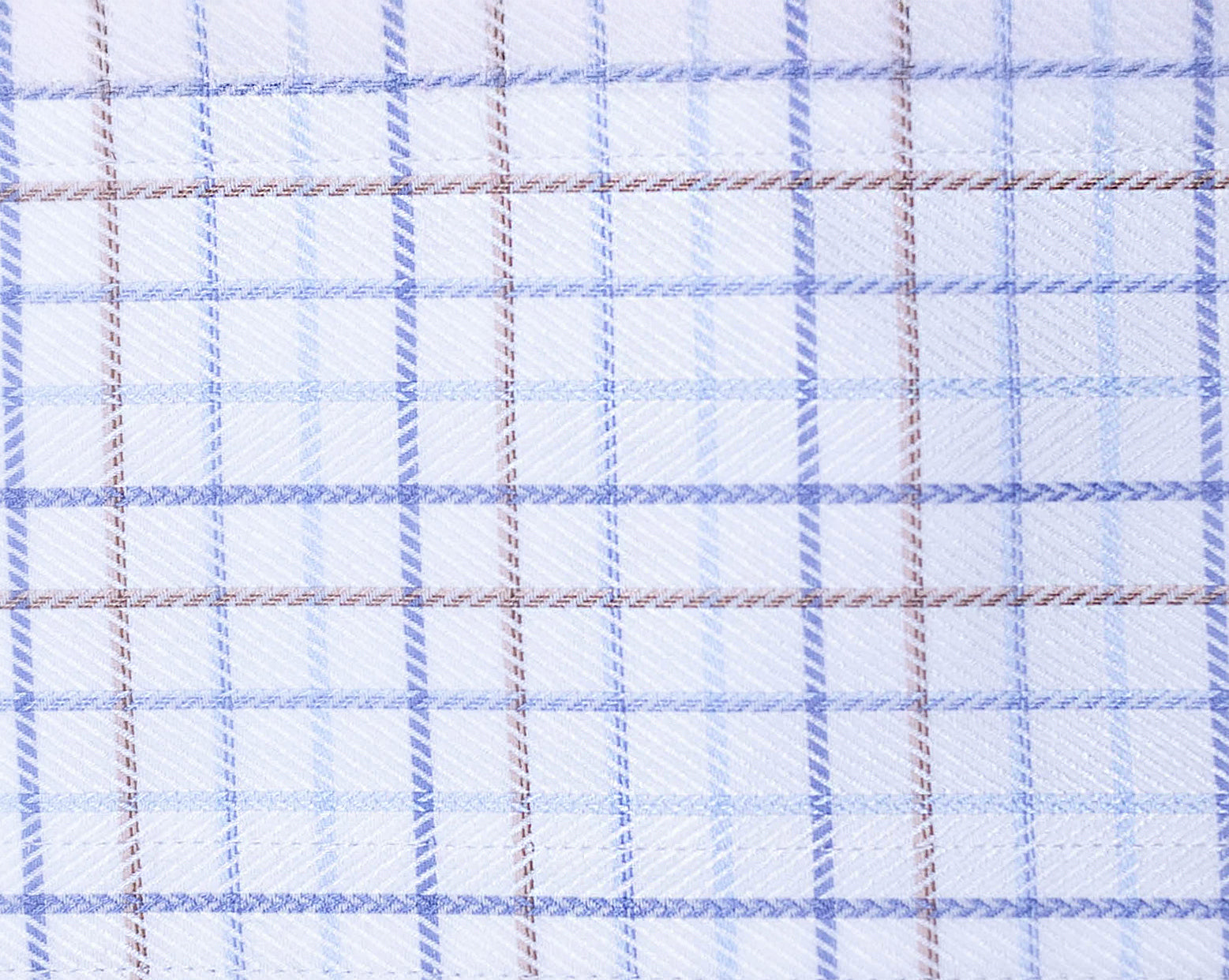 5005 TF SC - TF Cream with Sky Blue and Taupe accents Mini Box Spread Collar Signature Series