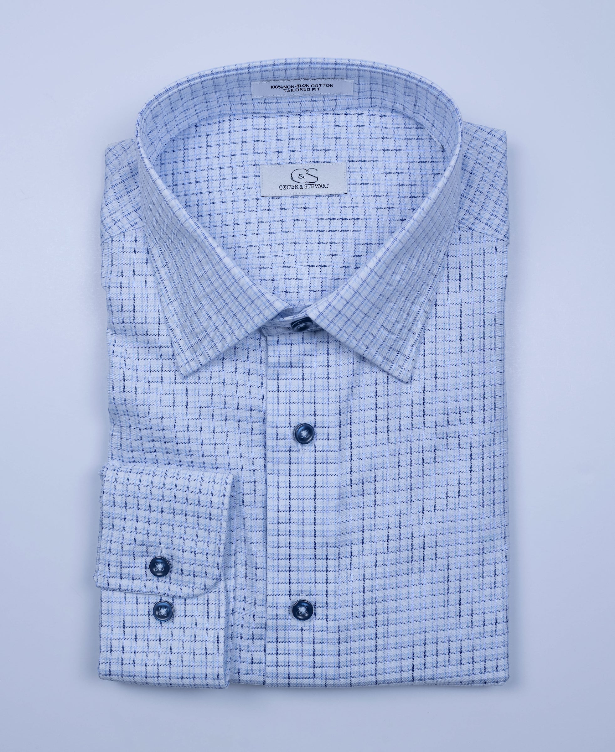162 CF SC - FF Blue Multi Check SC (Arriving Fall 25)