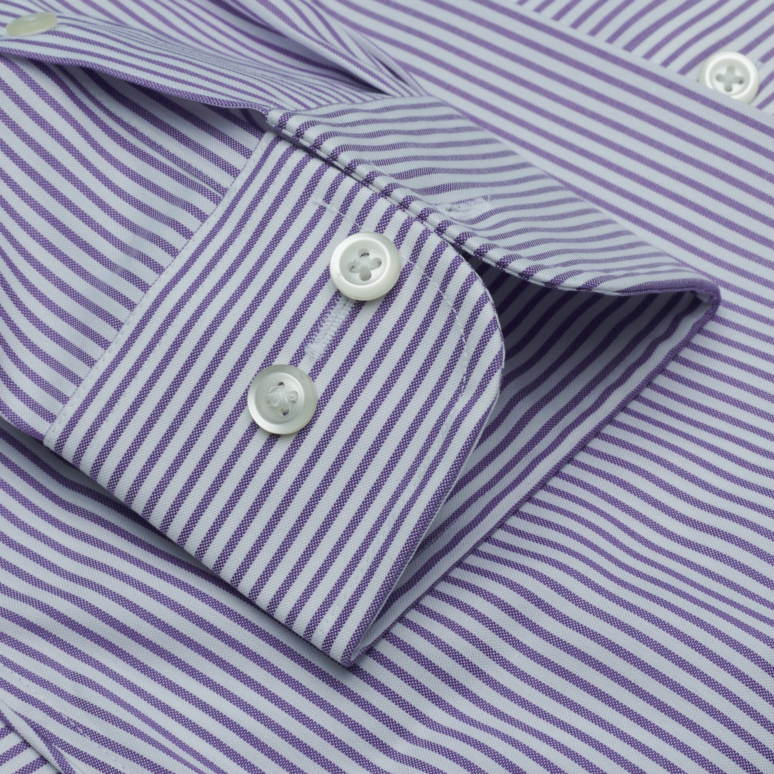 074 - Lavender Bankers Stripe SC Dress Shirt Cooper and Stewart 