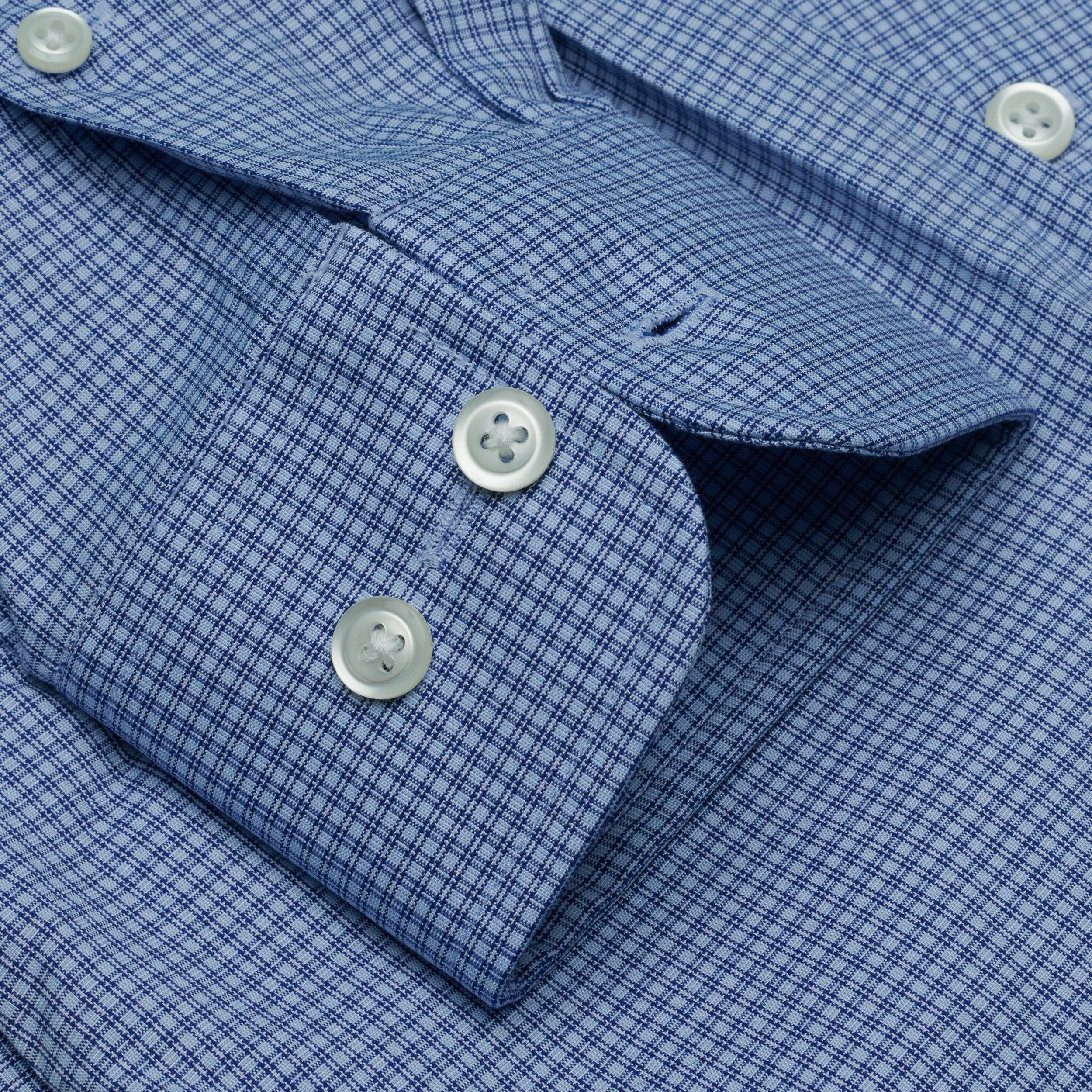 064 - Double Line Check w/Placket Stay BD TF Dress Shirt Best Dress Shirt 