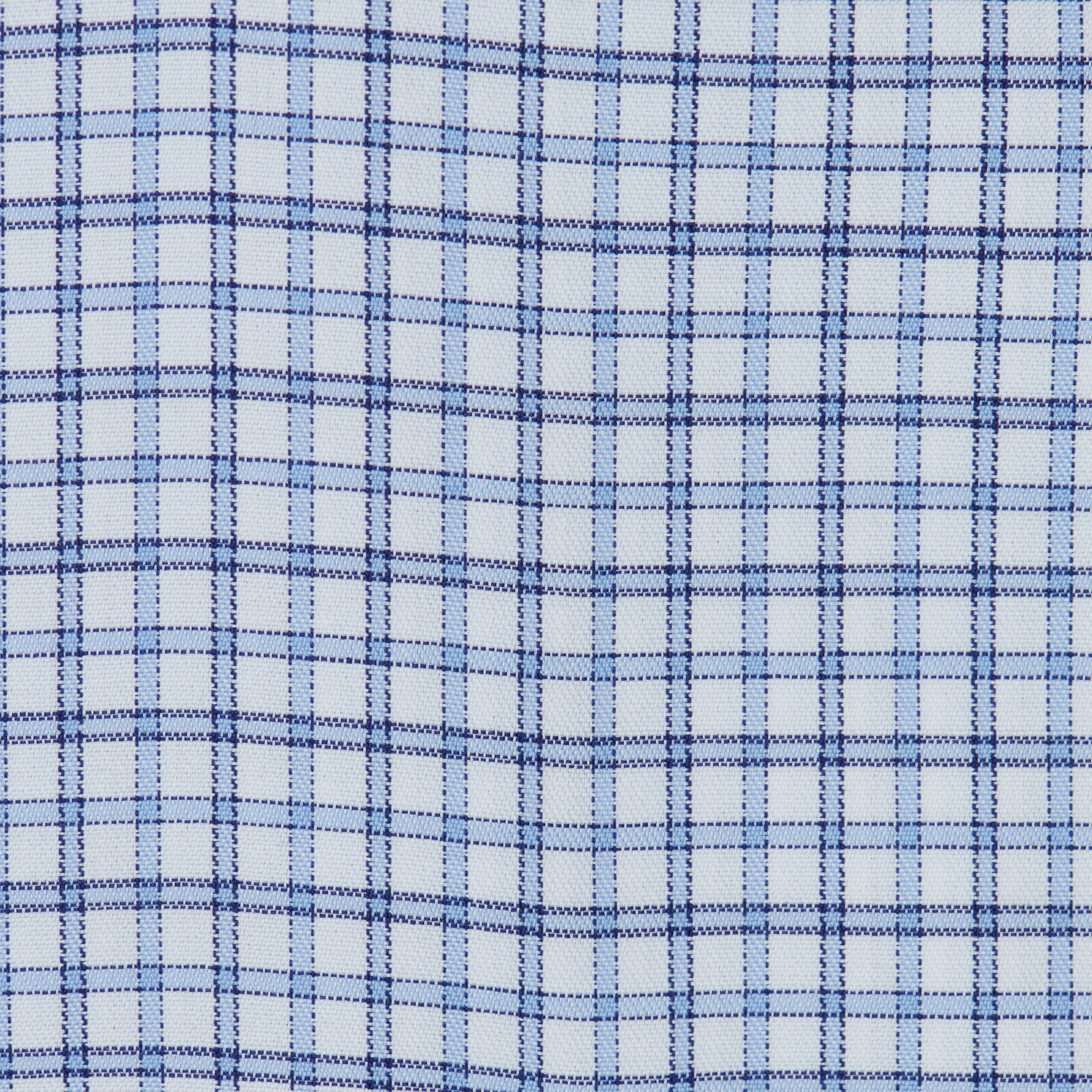 082-Blue/Navy Plaid Button Down Tailor Fit Best Dress Shirt 